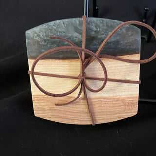 Coaster Set Oak/Gray