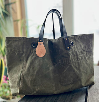 Upcycled Military Tote Bag