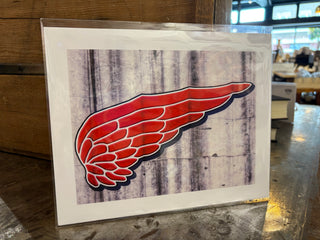 Wall Art: 8x10 Big Red Wing