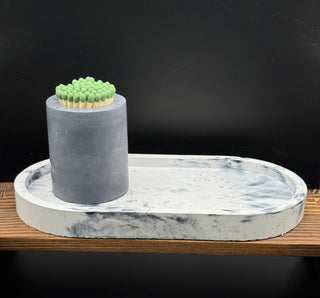 Candle Tray Match Holder Set
