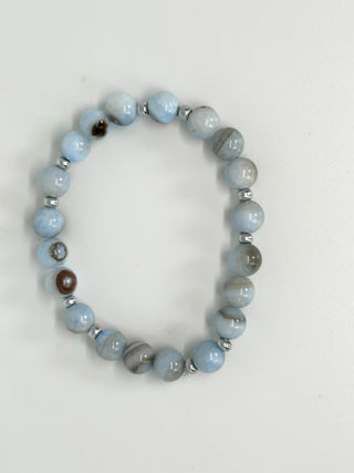 Blue and Silver Bracelet
