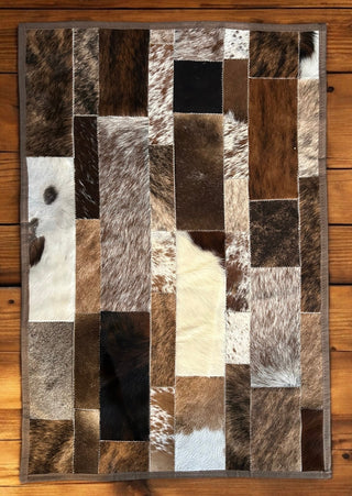 Cowhide Patchwork Rug