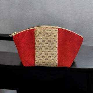 Suede Gucci Makeup Bag