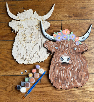 HIghland Cow DIY Painting Kit
