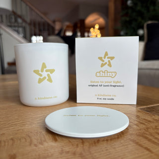 Shiny 8 oz Unscented Soy Candle