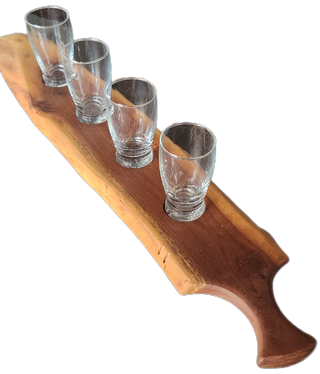 Flight Board Beer Rustic Walnut