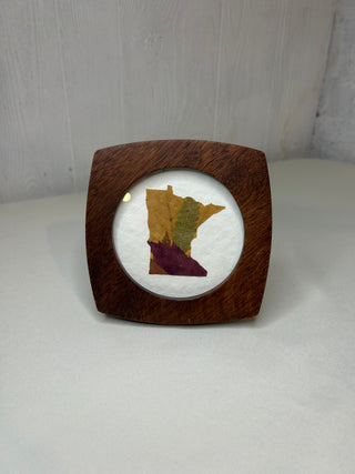 Small Wood MN Leaf Frame