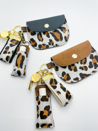 Cowhide Snap Wallet - Cheetah
