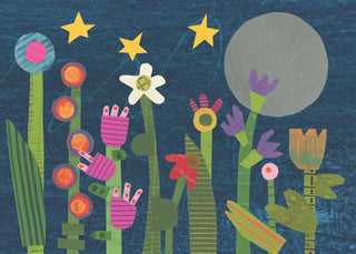 Greeting Card: Night Garden