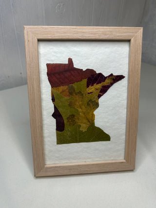 5x7 Wood MN Leaf Frame
