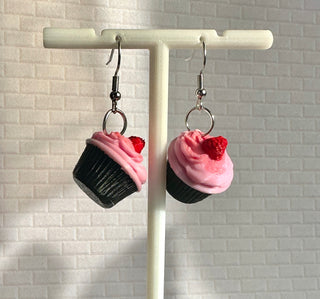 Cupcake Earrings - Chocolate