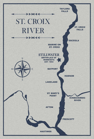 Custom Wool Throw - St. Croix River