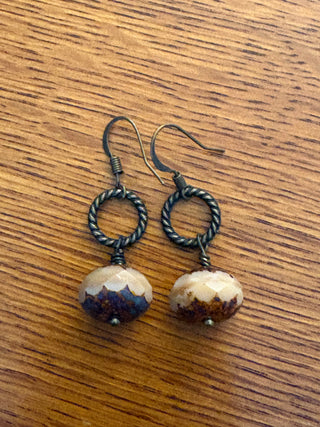 Czech Glass Bead Earrings