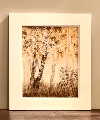 Framed print - Fall Birches