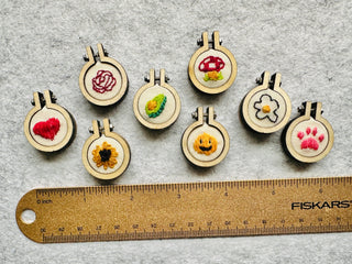 Tiny Snarky Embroidery Magnet