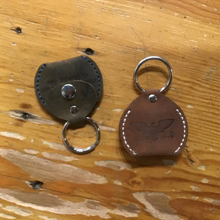 Keychain (Apple) Leather Air Tag Holder