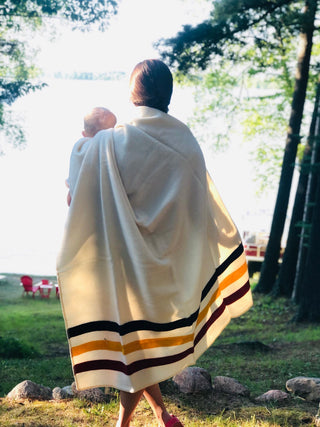 Frontier Stripe Throw-Natural