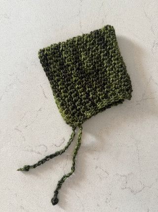 Crochet Wool Baby Bonnet