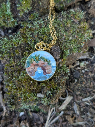 Pictured Rocks National Lakeshore Clay Necklace