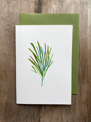 Greenery branch card