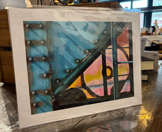 Wall Art: 11x14 Turquoise Rail Car