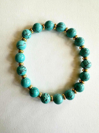 Turquoise and Gold Bracelet