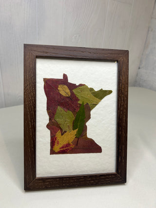 5x7 Wood MN  Leaf Frame