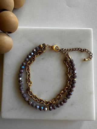 Lavender Double Bracelet