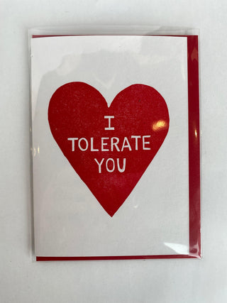 I tolerate you BP205