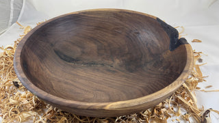 Black Walnut Bowl with Bark Inclusion