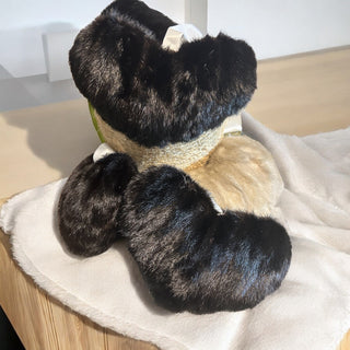 Black Mink Fur Heart