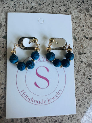 Blue Beads earrings