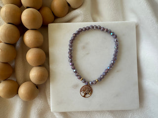 Tree of Life Lavender Bracelet