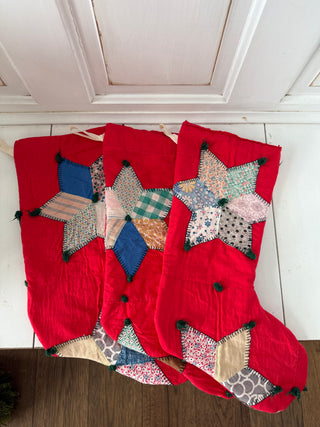 Vintage Quilt Stocking